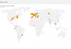 Piwik dynamic real time map